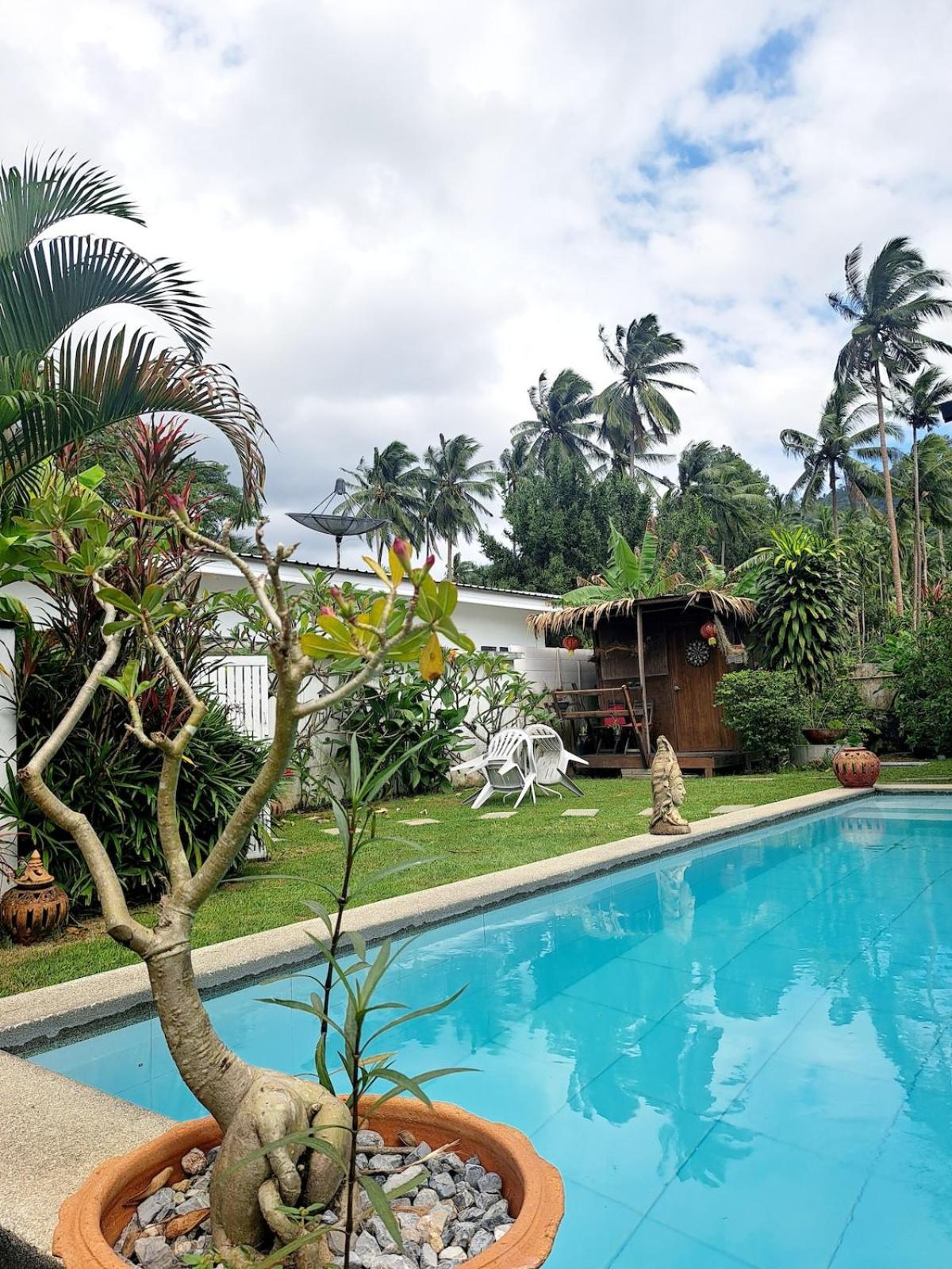 Modern Vith Pool, Montain View And Tropical Garden Amphoe Koksamui