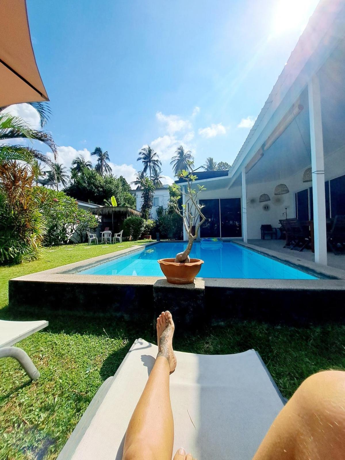 Modern Vith Pool, Montain View And Tropical Garden * Amphoe Koksamui